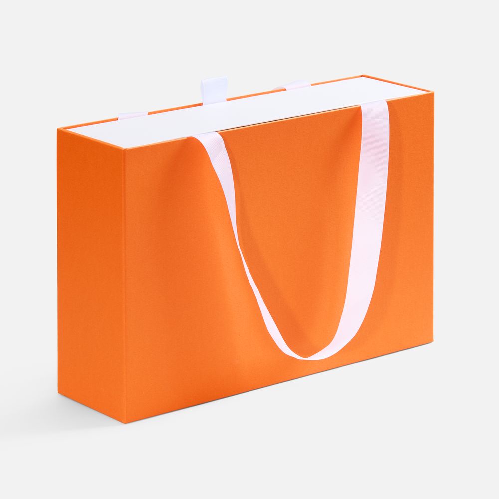 Коробка Regalis, оранжевая с логотипом