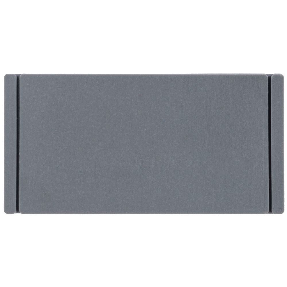 Лейбл из ПВХ Dzeta, XS, серый с логотипом