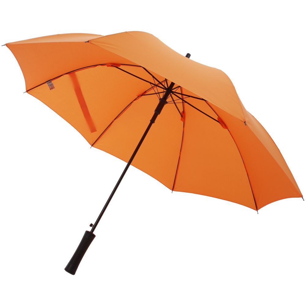 Зонт-трость Lanzer, оранжевый с логотипом
