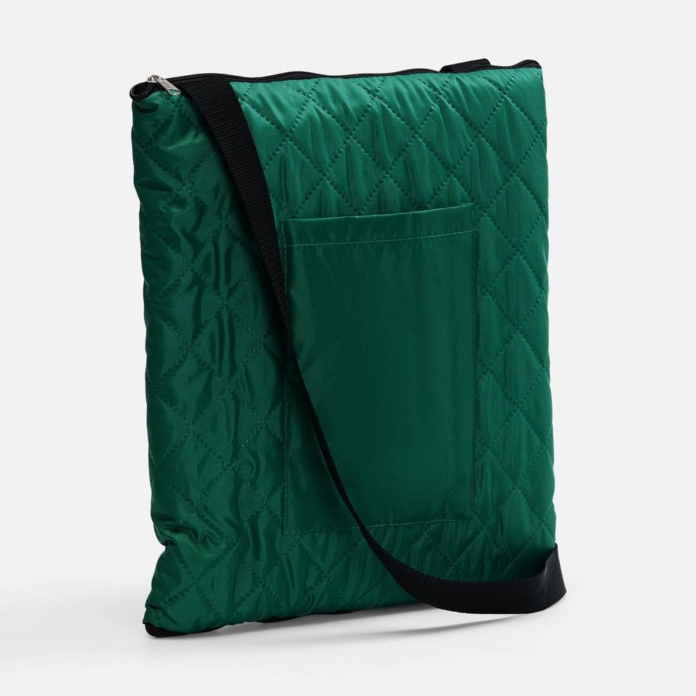 Плед для пикника Soft & Dry, зеленый с логотипом