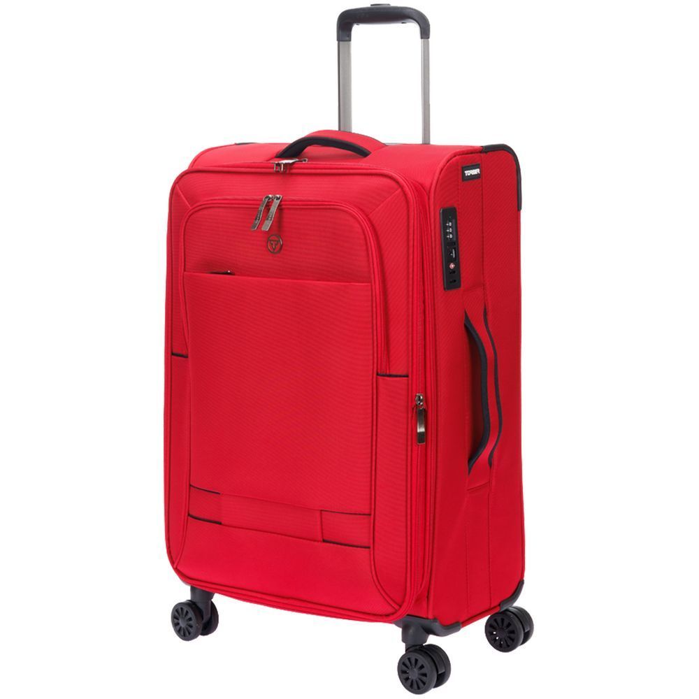 Чемодан Brosno M, красный с логотипом