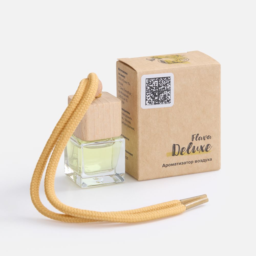 Ароматизатор воздуха Flava Deluxe, груша и бергамот с логотипом