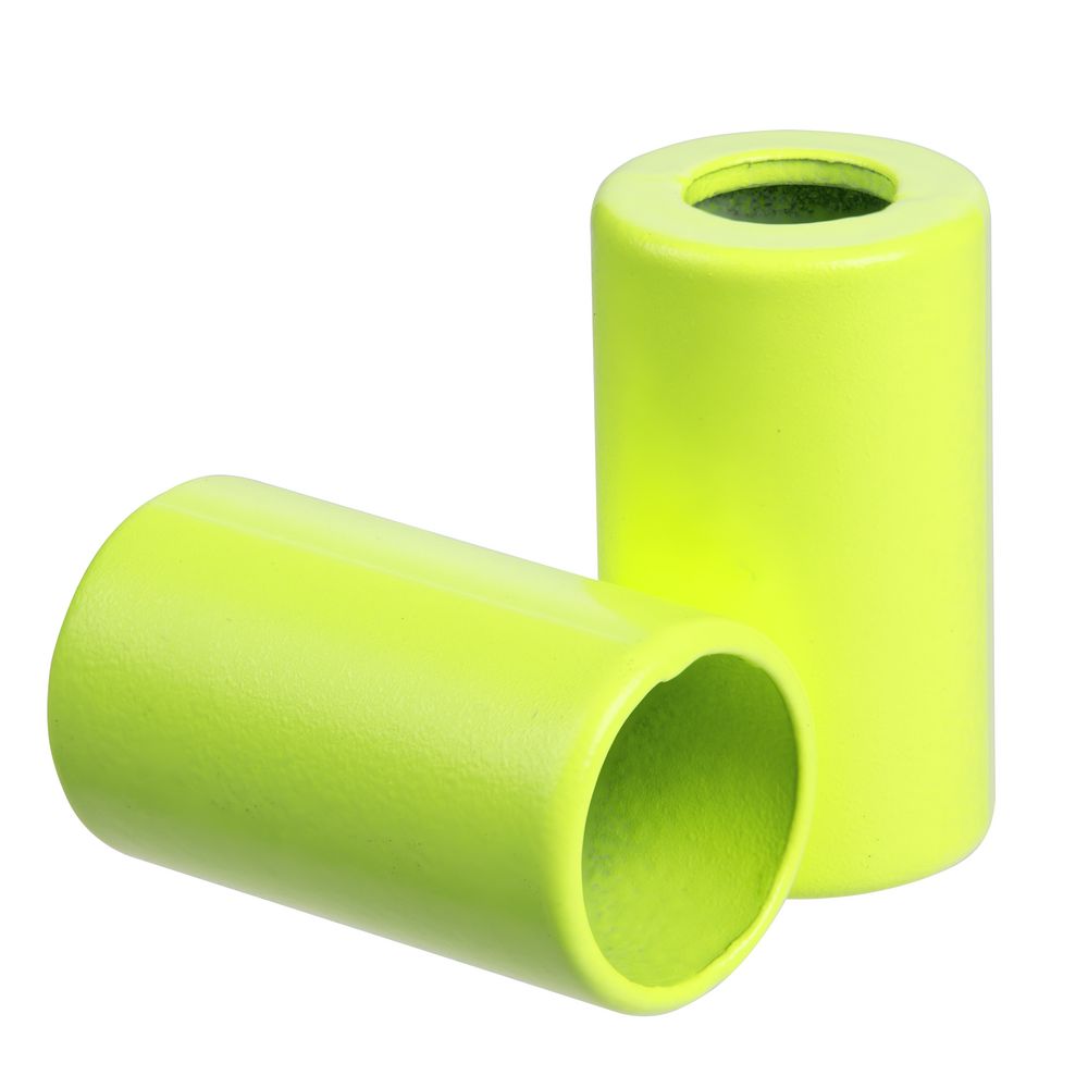 Пара наконечников для шнурка Tizzle, желтый неон с логотипом