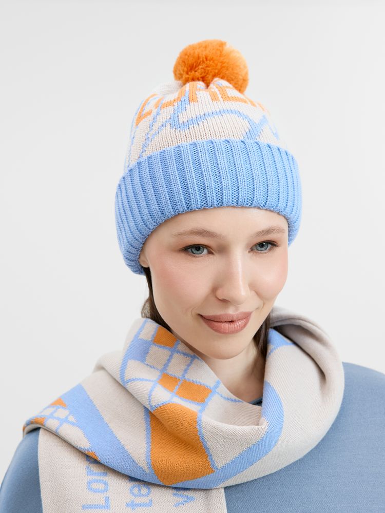 Шапка Joyful на заказ, полушерсть с логотипом