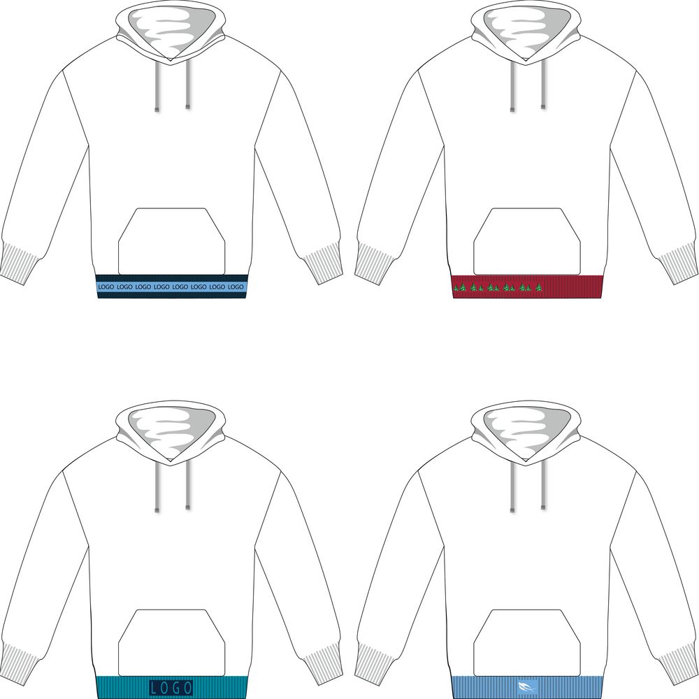 Вязаная резинка по низу на заказ Fondo с логотипом