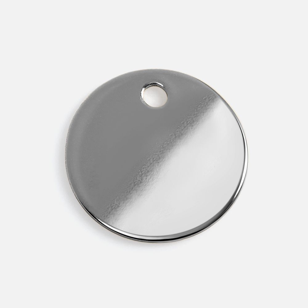 Шильдик металлический Alfa Sirkel, серебристый глянцевый с логотипом