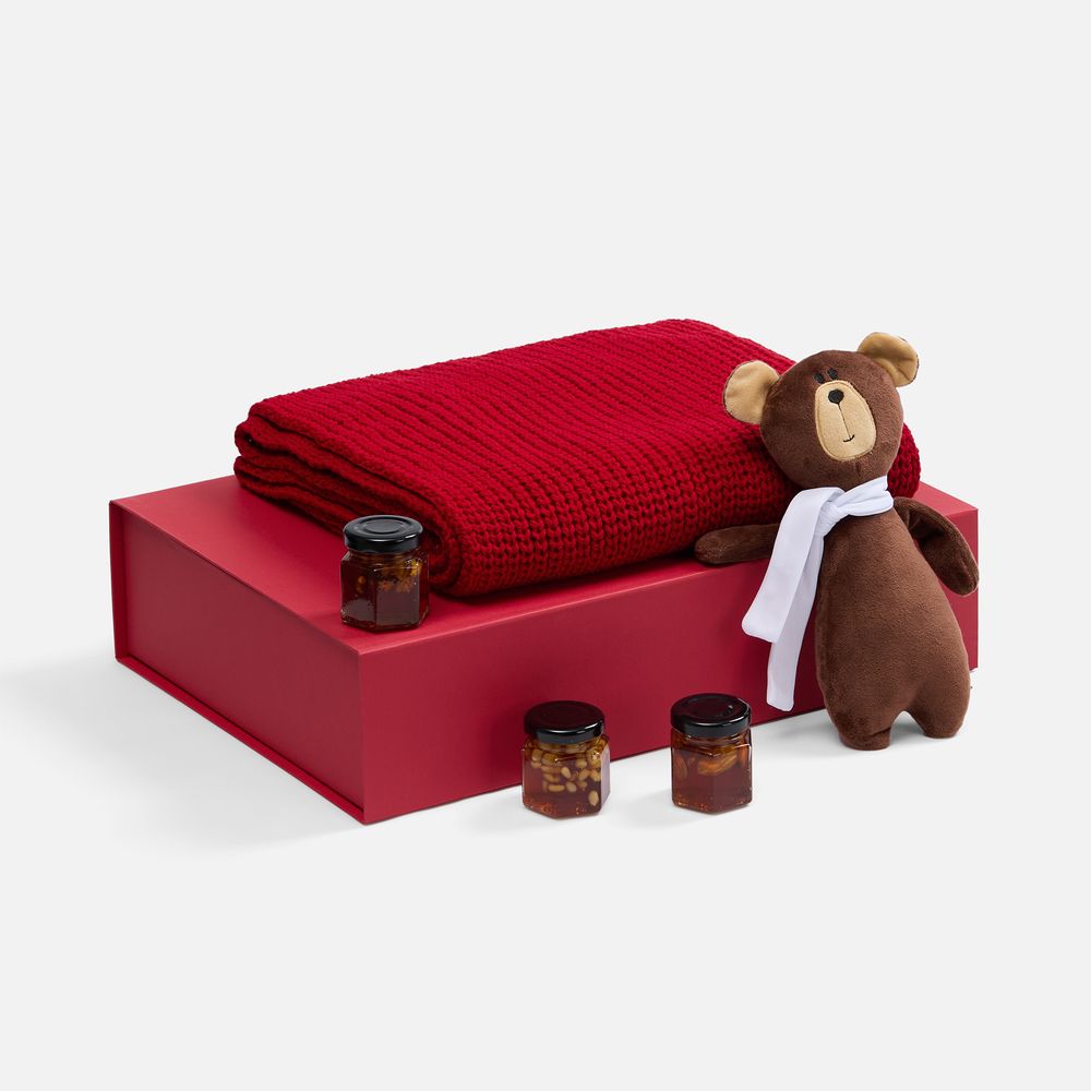 Набор WinterWish, красный с логотипом