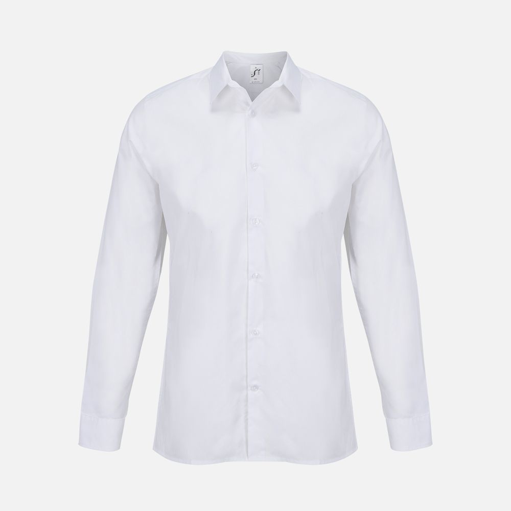 Рубашка мужская Bailey, белая с логотипом
