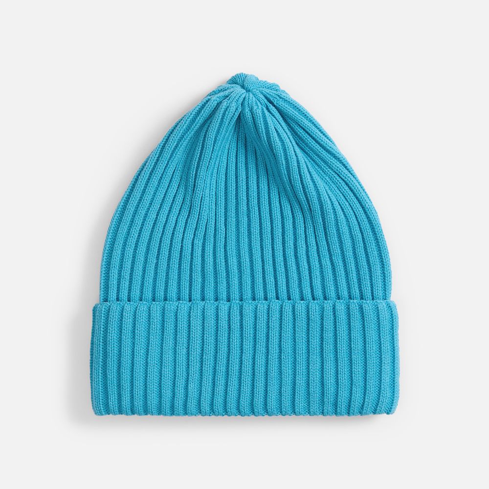 Шапка Yong, ярко-голубая с логотипом