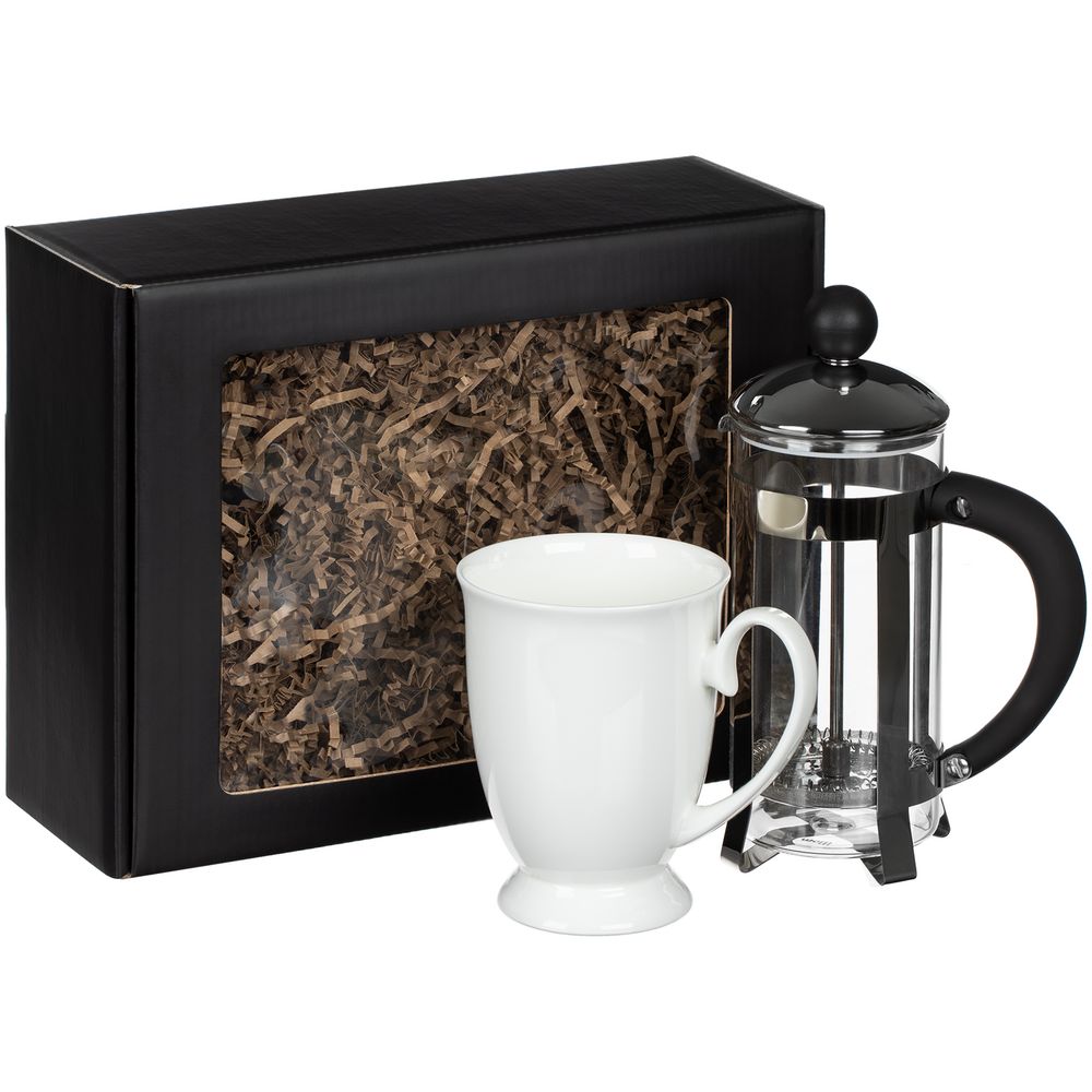 Набор для чая Sentiment, ver.2, белый с логотипом