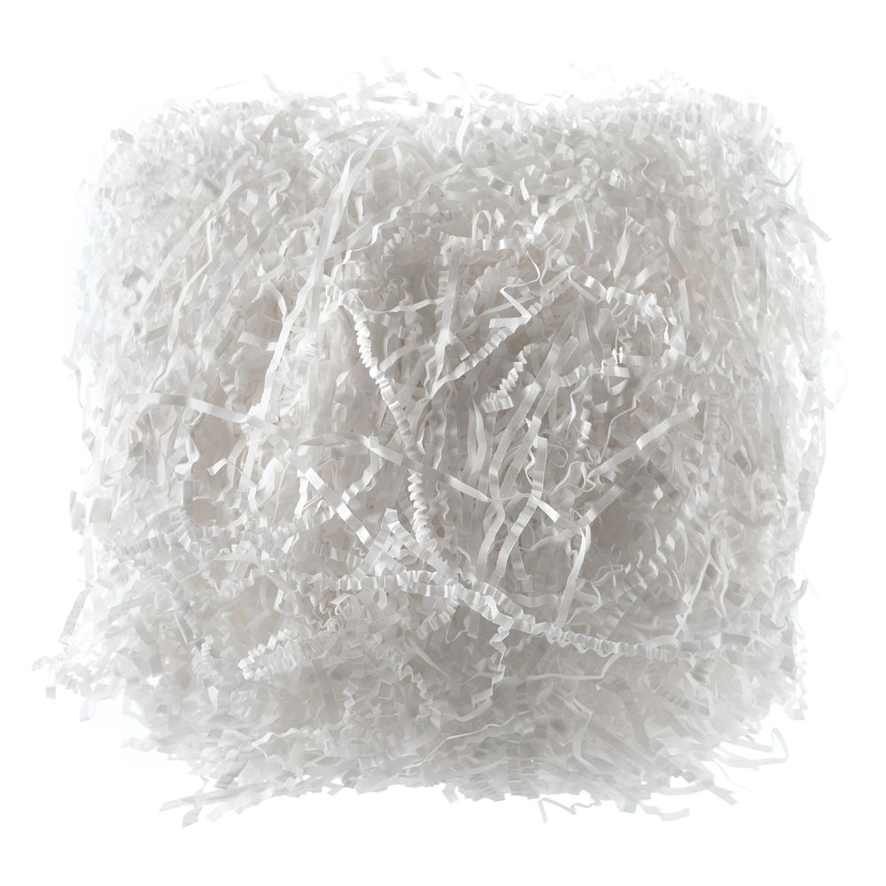 Бумажный наполнитель Chip, белый с логотипом