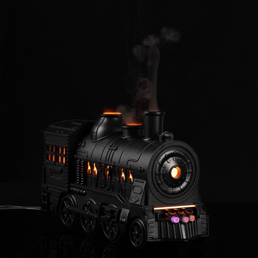 Увлажнитель-ароматизатор Steam Beam, черный с логотипом