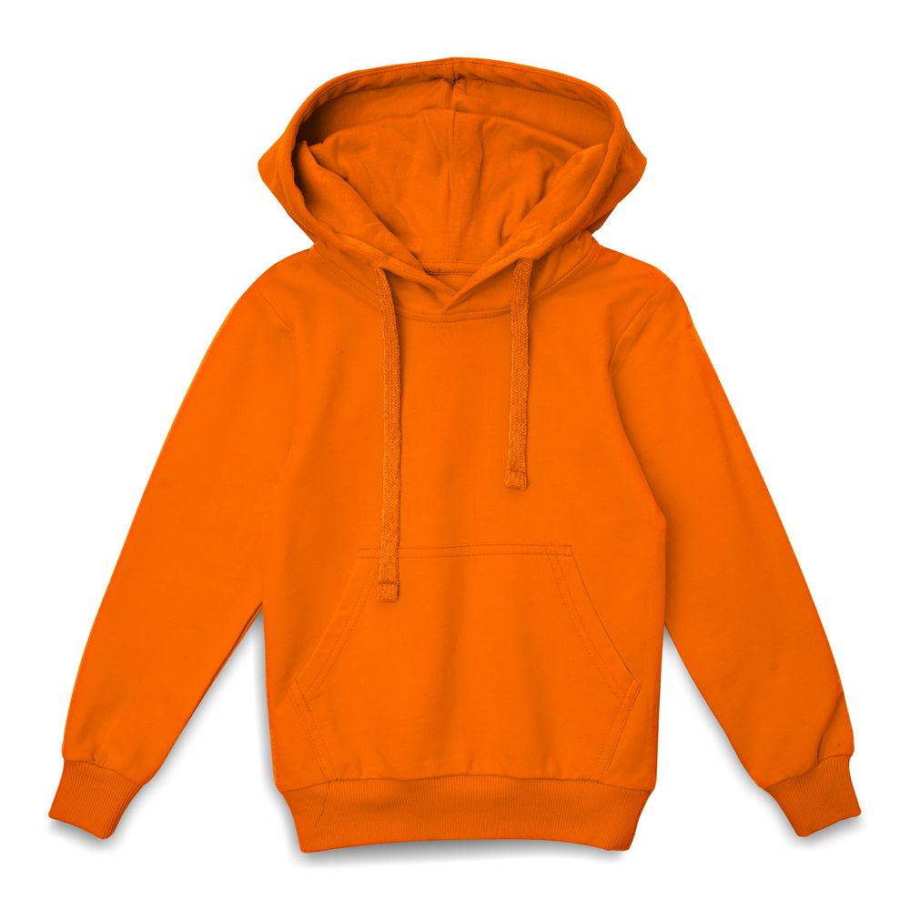 Худи детское Kirenga Kids 2.0, оранжевое с логотипом