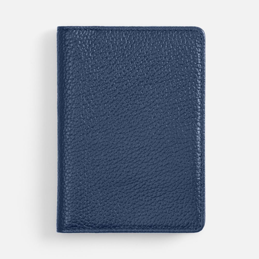 Обложка для паспорта Unison, синяя с логотипом