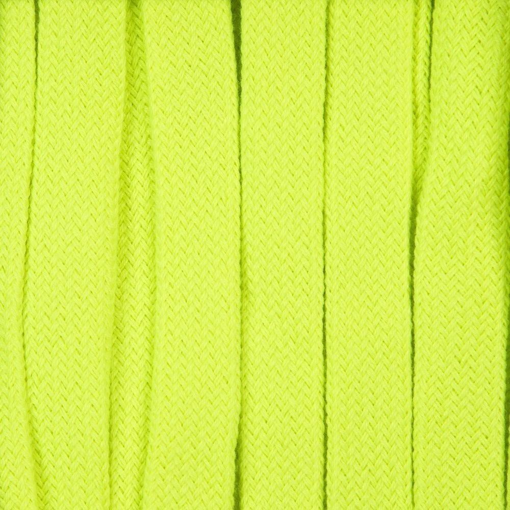 Плоский шнур Cord S, желтый неон, 20 см с логотипом