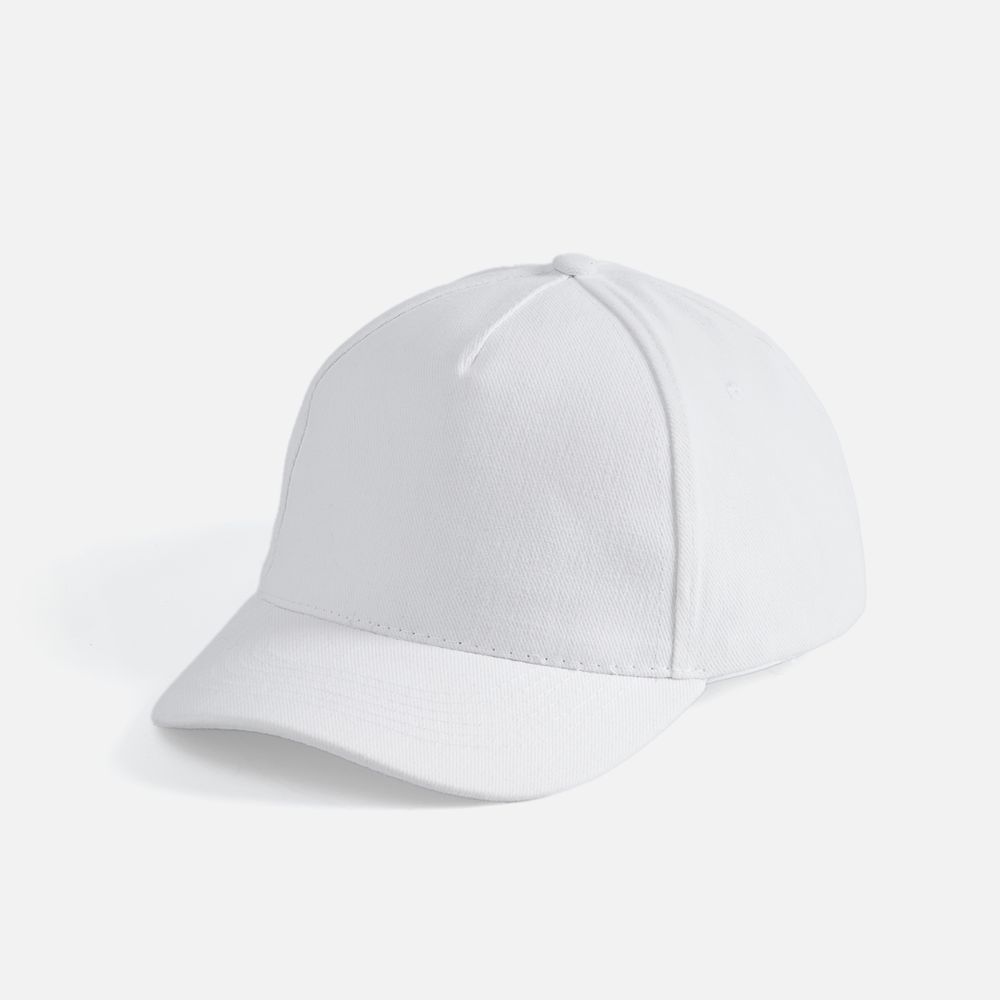 Бейсболка Long Beach, белая с логотипом