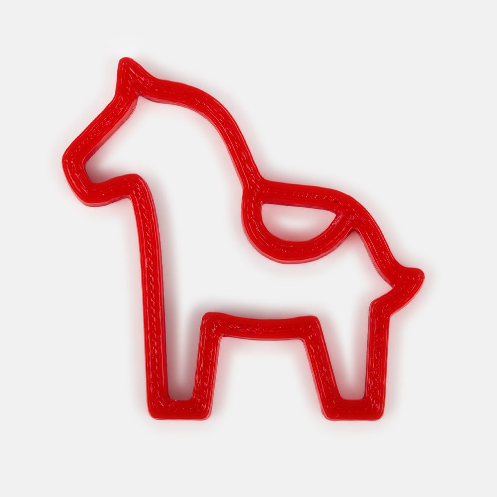 Подвеска «Лошадка с седлом», 3D-печать на заказ с логотипом