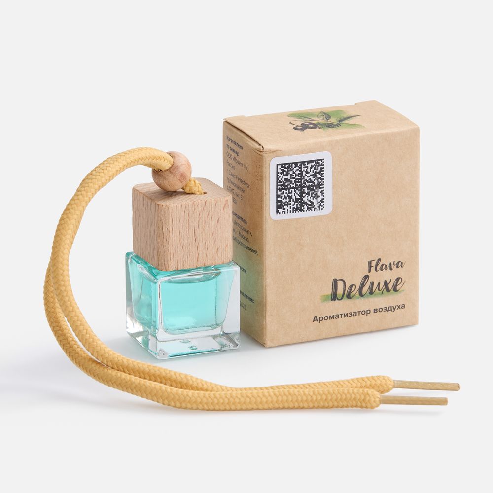 Ароматизатор воздуха Flava Deluxe, зеленый чай и черная смородина с логотипом