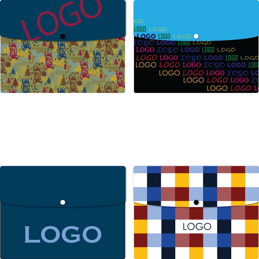 Папка на кнопках Knapp на заказ с логотипом