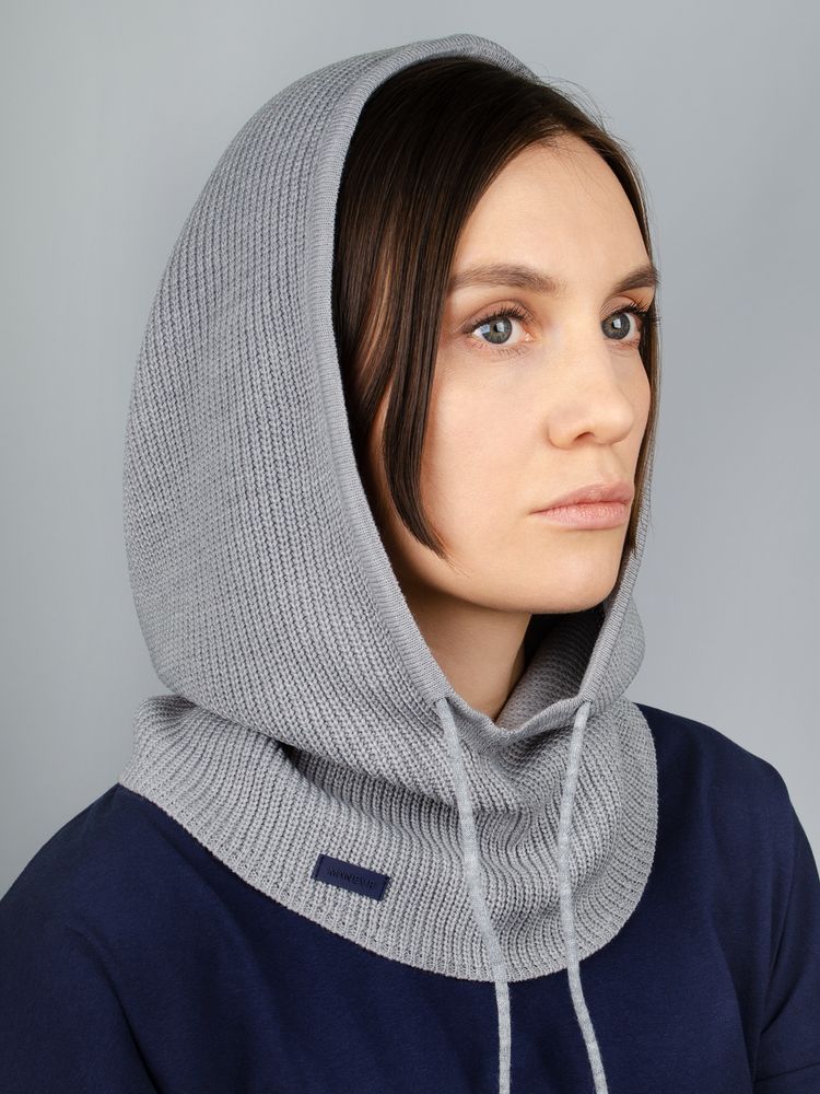 Капор-капюшон Zaliv, серый с логотипом