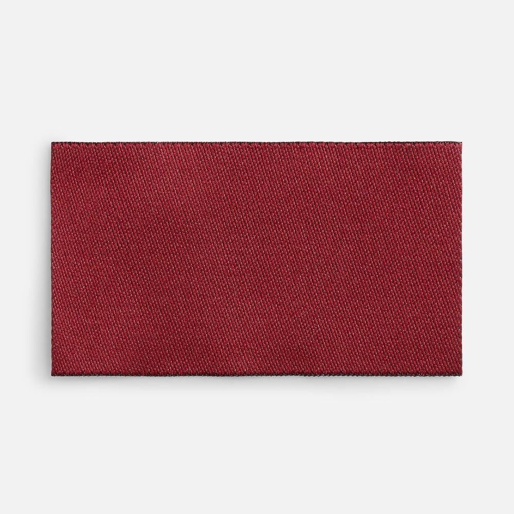 Лейбл тканевый Epsilon, M, бордовый с логотипом