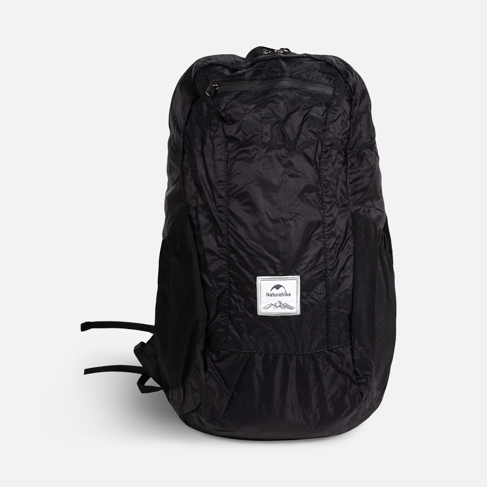 Рюкзак Yunyan складной, черный с логотипом