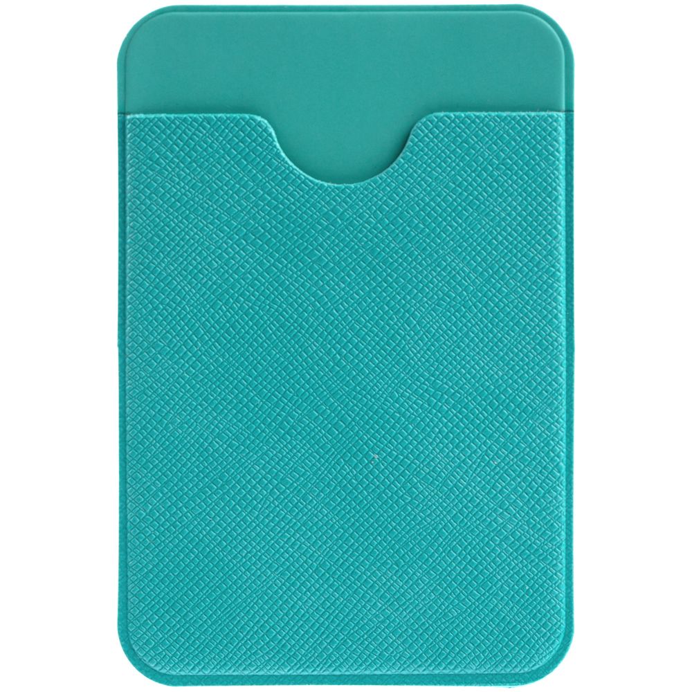Чехол для карты на телефон Devon, бирюзовый с логотипом