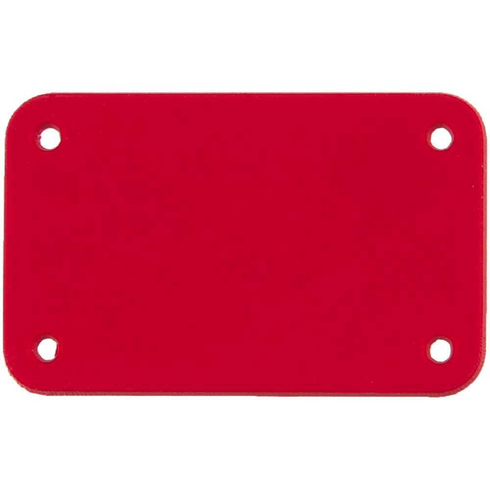 Лейбл из ПВХ Kreta, S, красный с логотипом