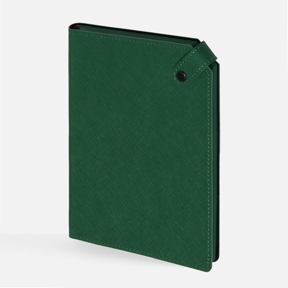 Ежедневник Espresso, недатированный, зеленый с логотипом