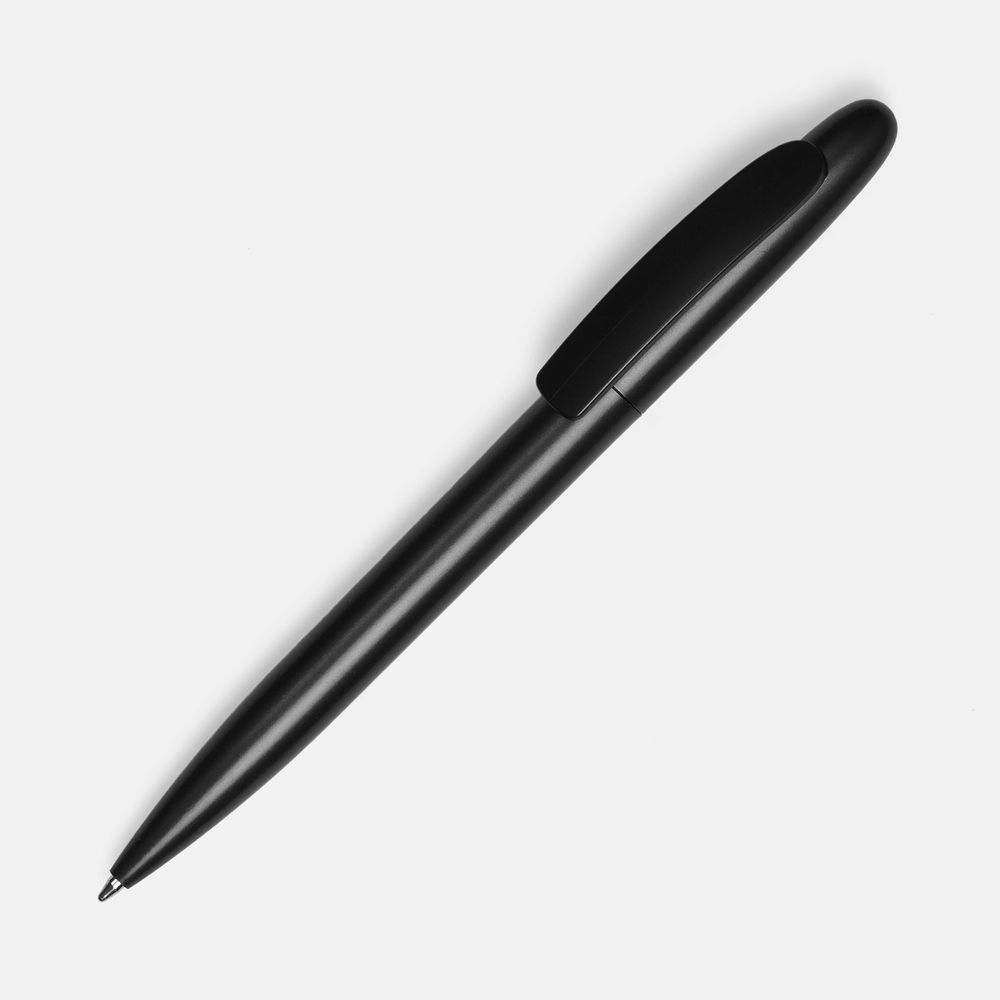 Ручка шариковая Moor Silver, ver.2, черный металлик с логотипом
