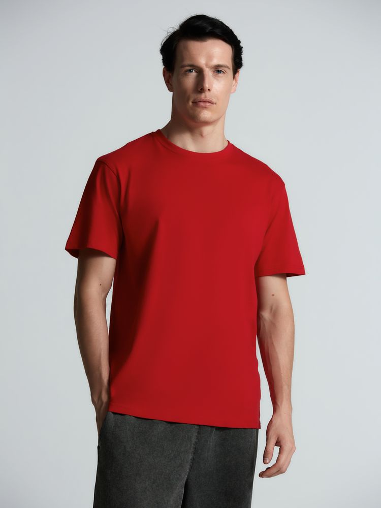 Футболка унисекс Streetwise, красная с логотипом