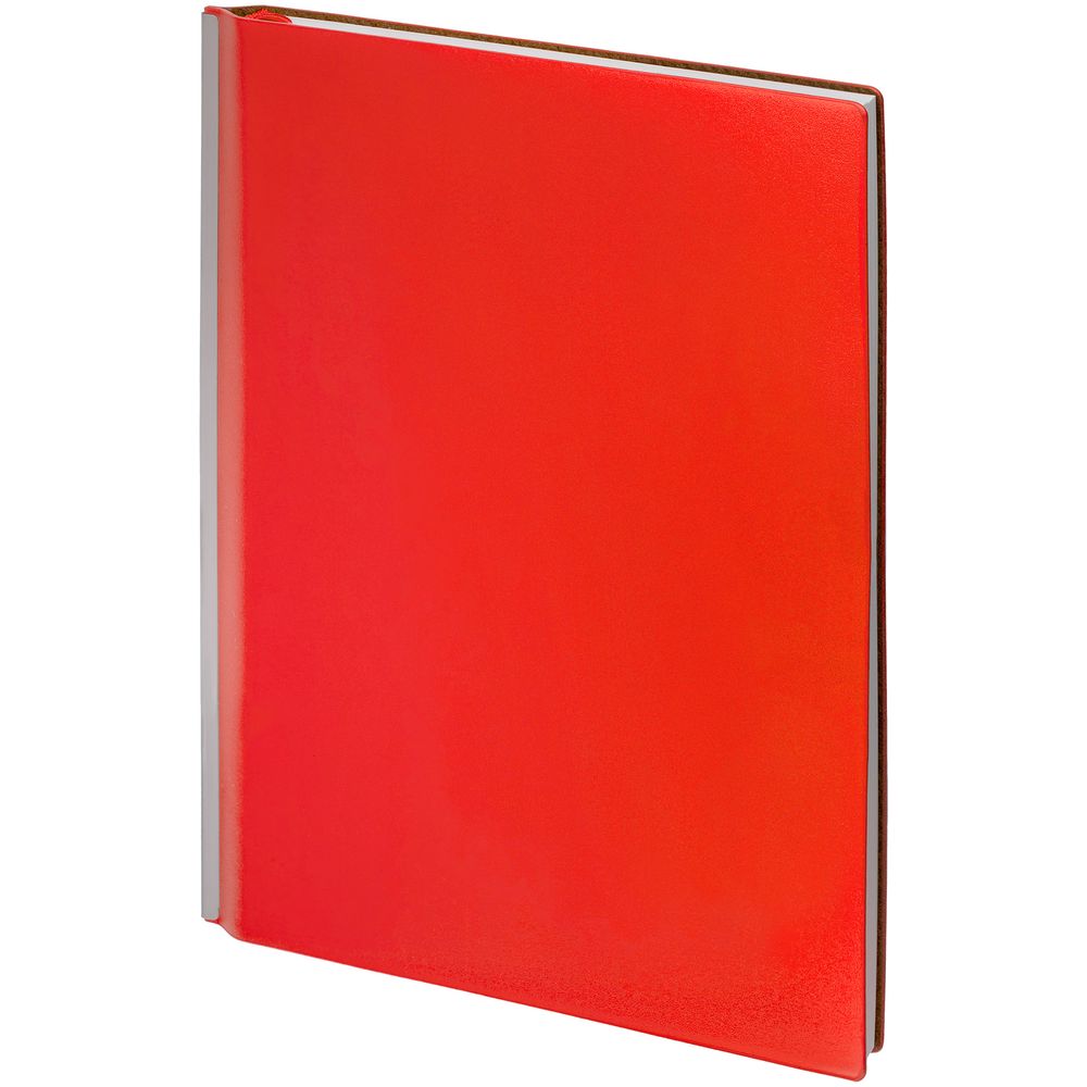 Ежедневник Kroom, недатированный, красный с логотипом