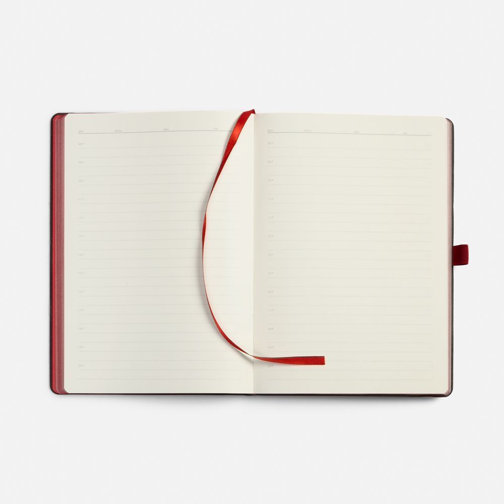 Ежедневники с логотипом с печатью логотипа. Ежедневник Peel Flex, недатированный по цене 939 ₽ руб. (артикул 26687.50) Ежедневник Peel Flex, недатированный, красный