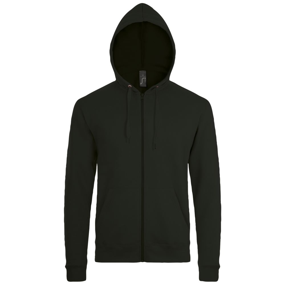 Толстовка унисекс Stone, черная с логотипом