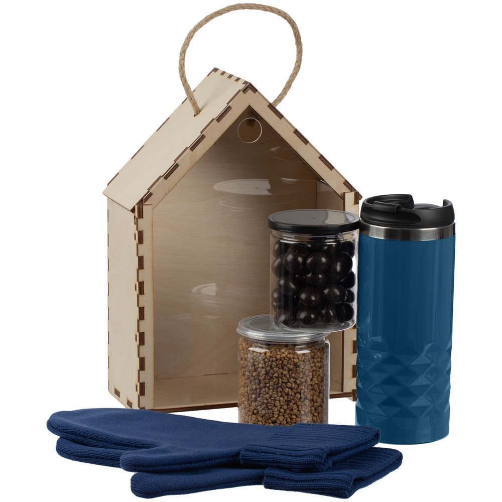 Набор Sweet Embrace, темно-синий с логотипом