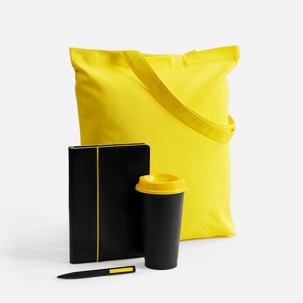 Набор Alanis, черный с желтым с логотипом