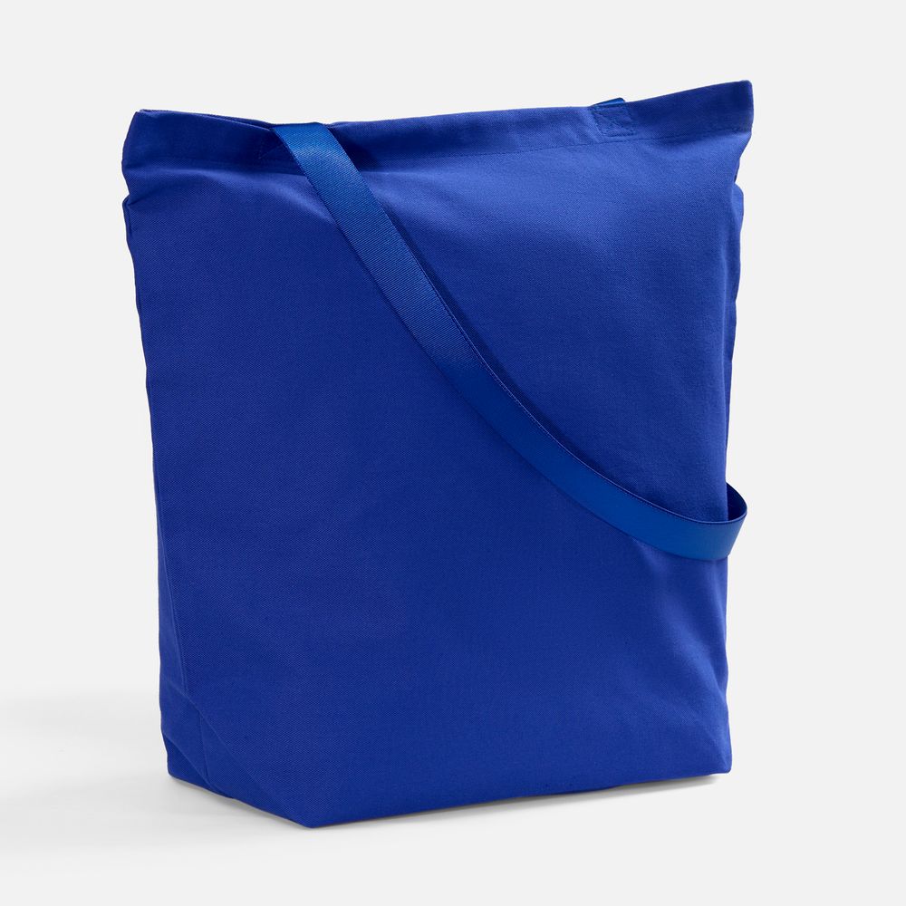 Шопер B5, синий с синими ручками с логотипом