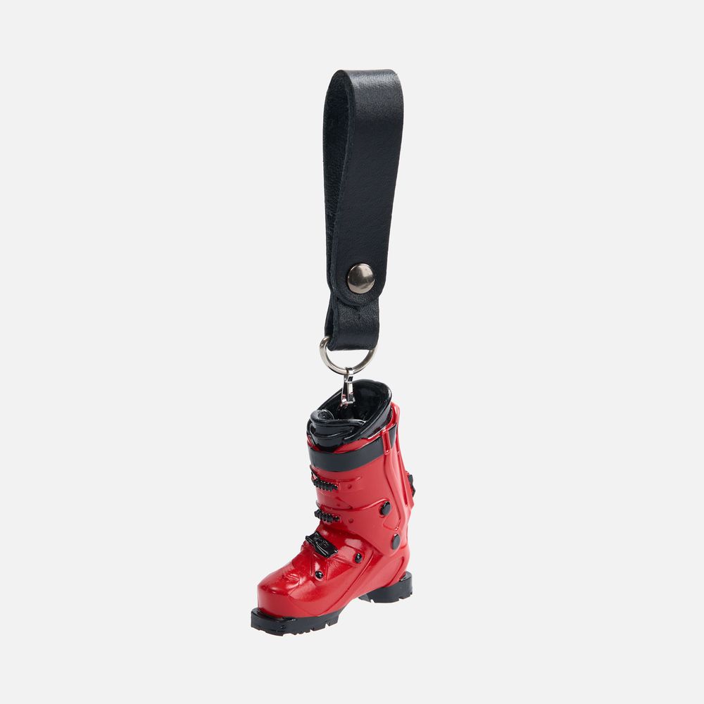 Брелок «Горнолыжный ботинок», красный с логотипом