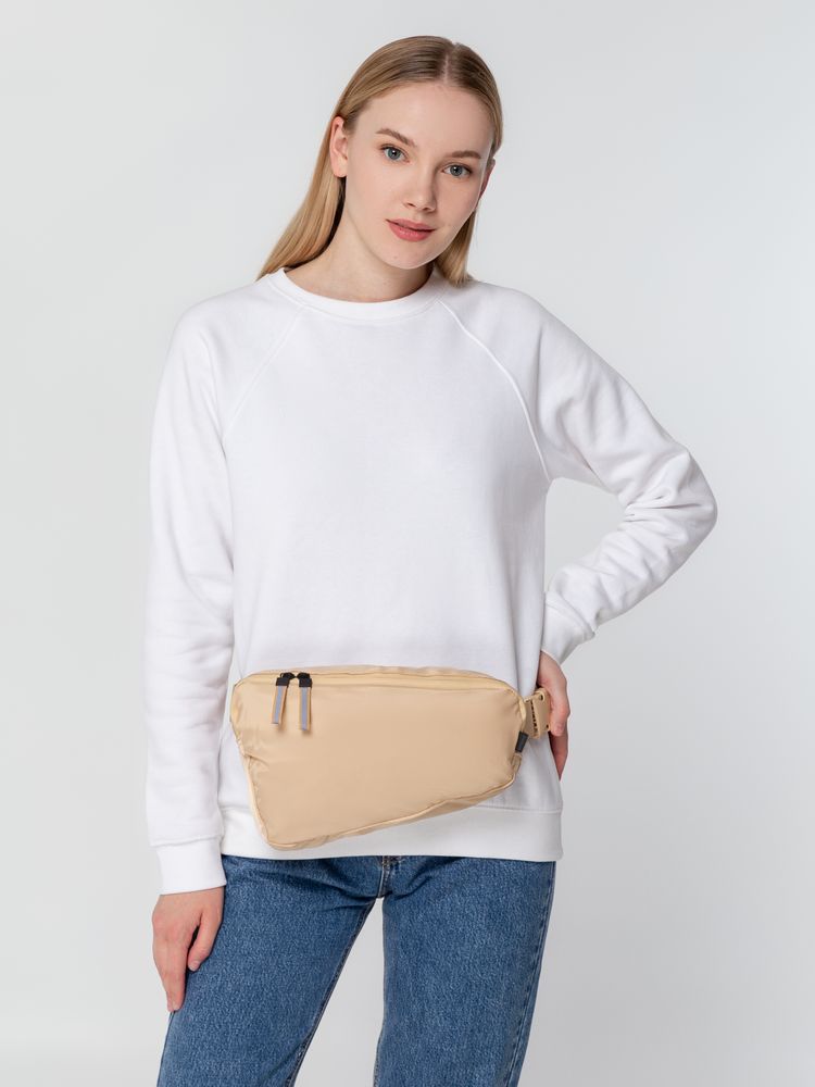 Поясная сумка coolStuff, песочная с логотипом