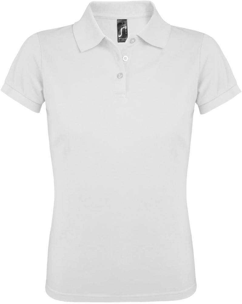 Рубашка поло женская Prime Women 200 белая с логотипом