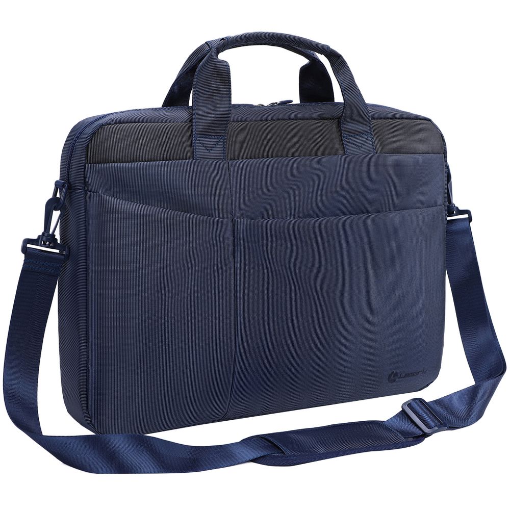 Сумка для ноутбука L247, синяя с логотипом