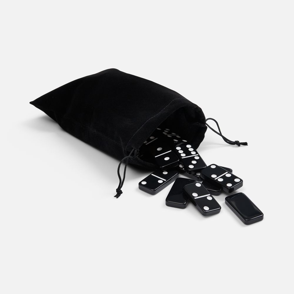 Домино Wondrix, черное с логотипом