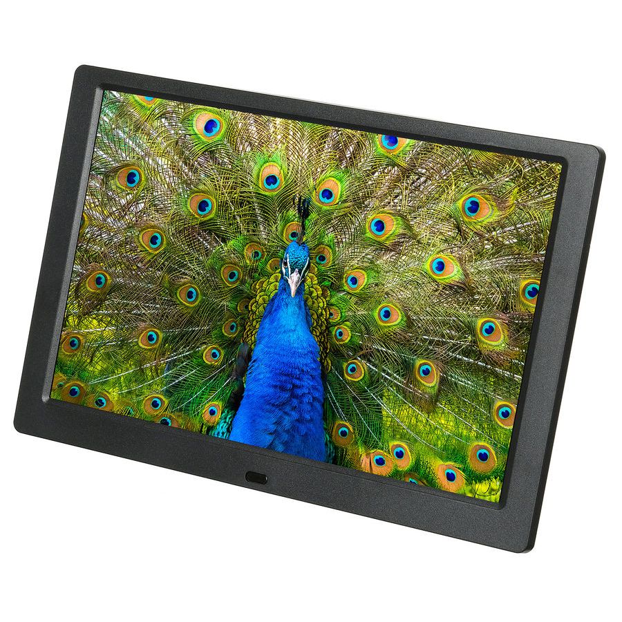 Цифровая фоторамка Digma PF-1043, черная с логотипом