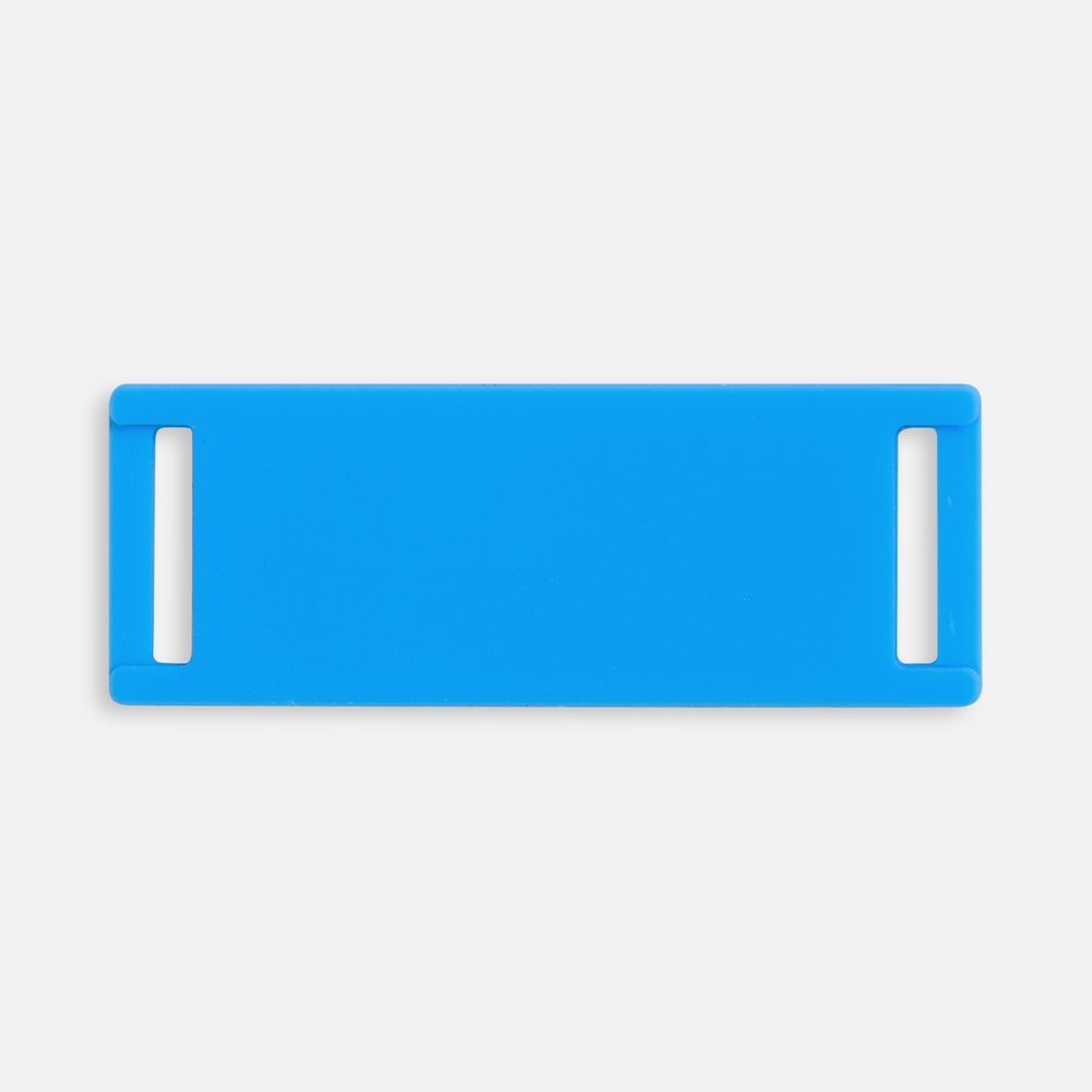 Лейбл из ПВХ Kova, голубой с логотипом