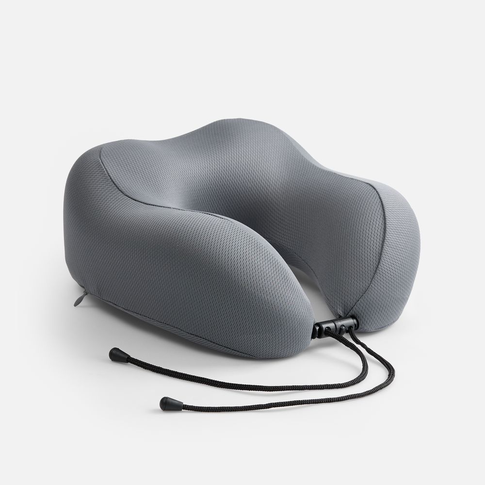 Дорожная подушка Somna, серая с логотипом