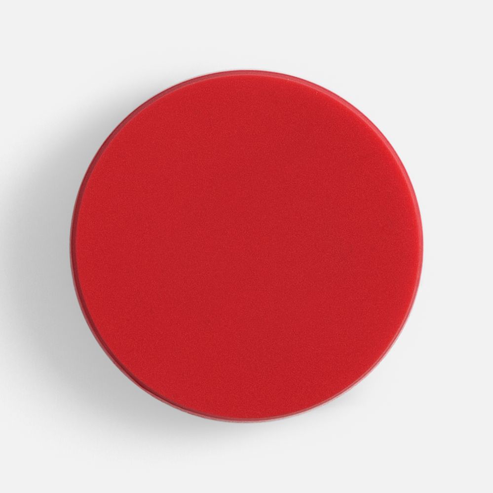 Джибитс из ПВХ «Круг», красный с логотипом