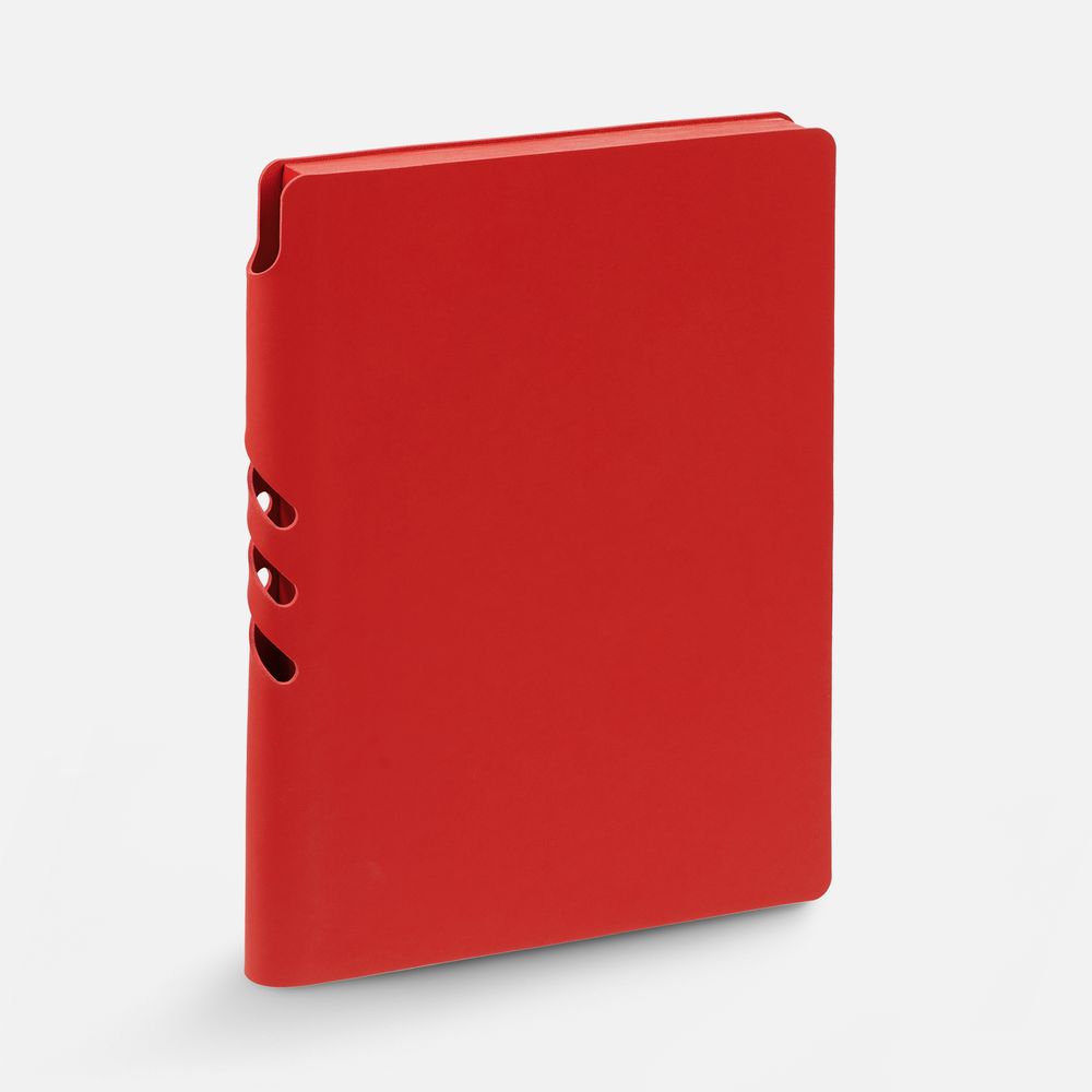 Ежедневник Flexpen Shall, недатированный, красный с логотипом