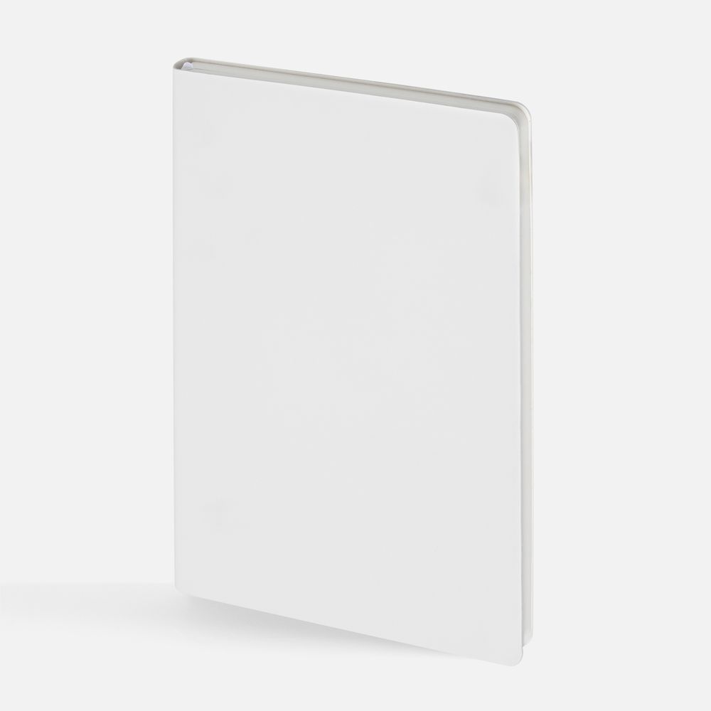 Блокнот Flex Shall ver.2, белый с логотипом