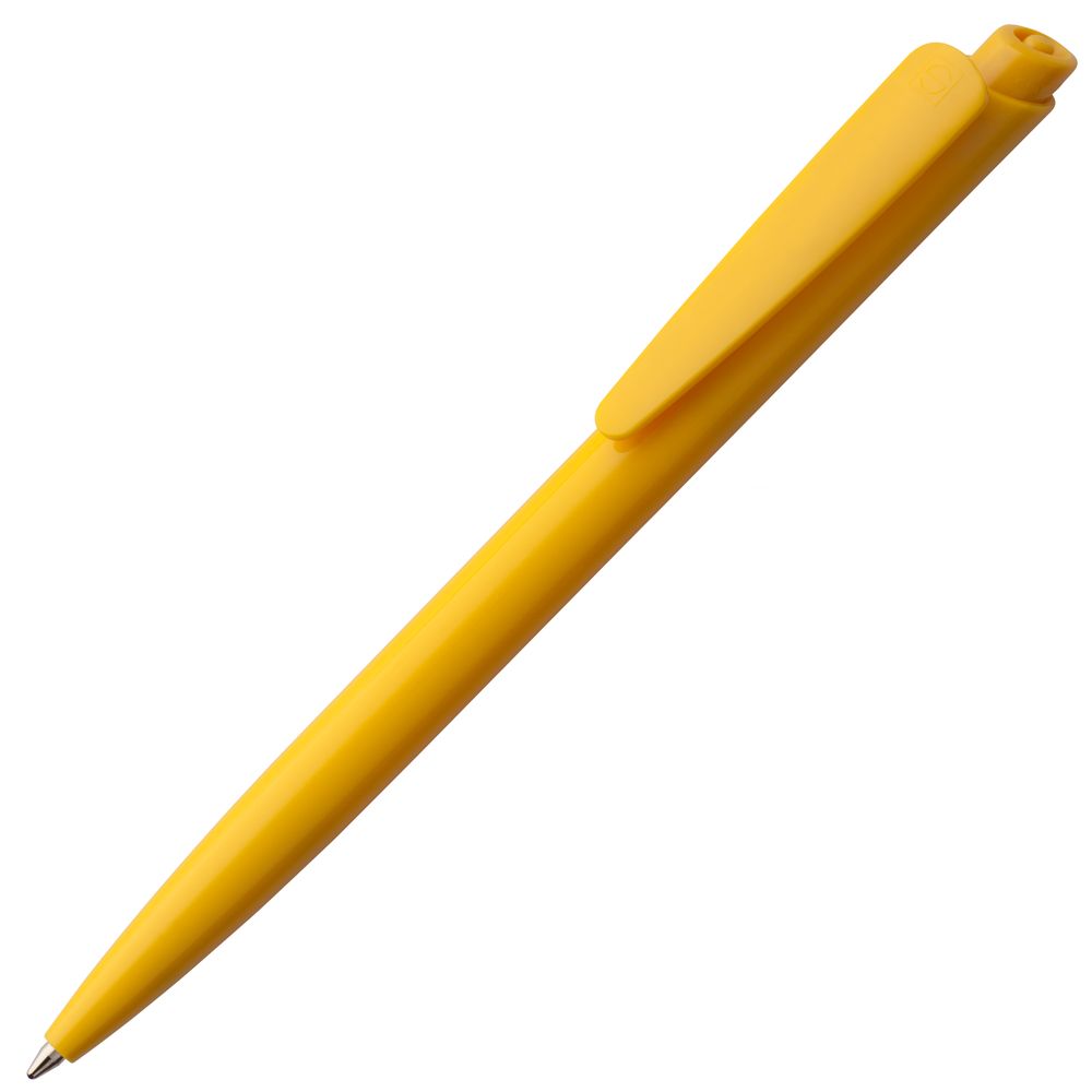 Ручка шариковая Senator Dart Polished, желтая с логотипом