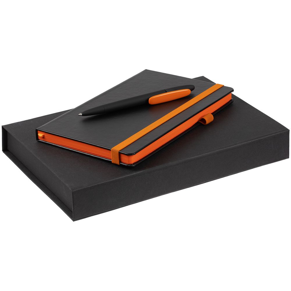 Набор Ton, черный с оранжевым с логотипом